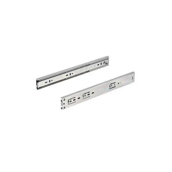 Richelieu 18" Full Extension Drawer Slides 2-Pack 100lb Side Mount Silver - Picture 2 of 9